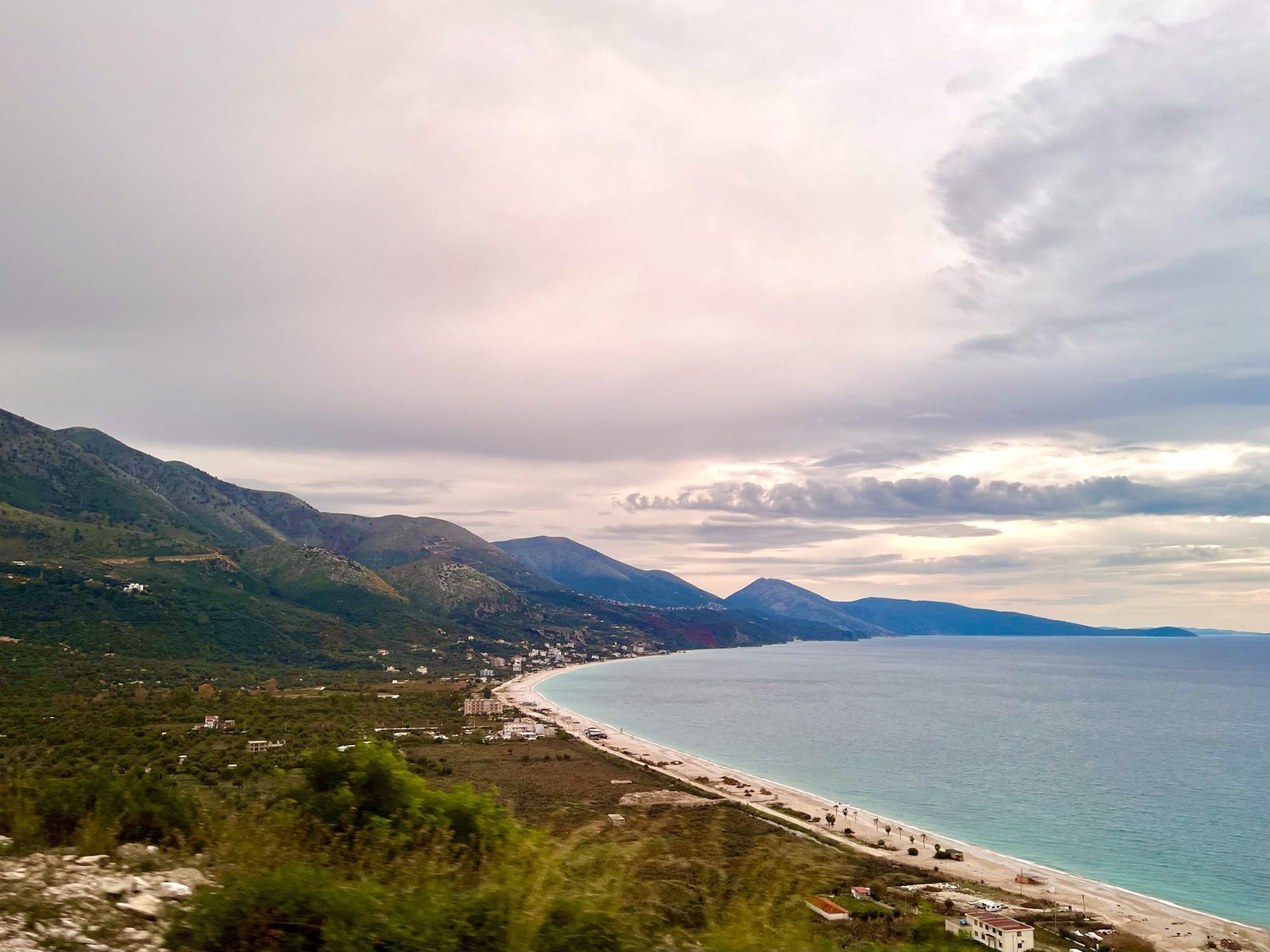 Borsh beach on an overcast winter day